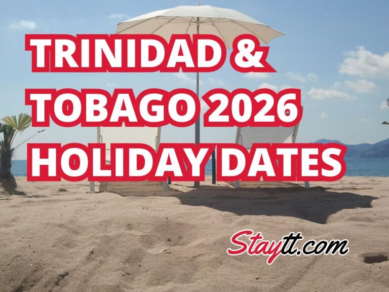 Trinidad & Tobago 2026 Holiday Dates