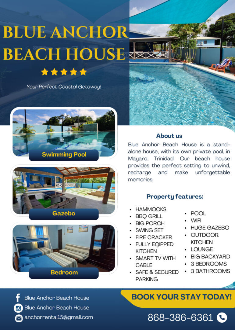 blue anchor beach house mayaro 1