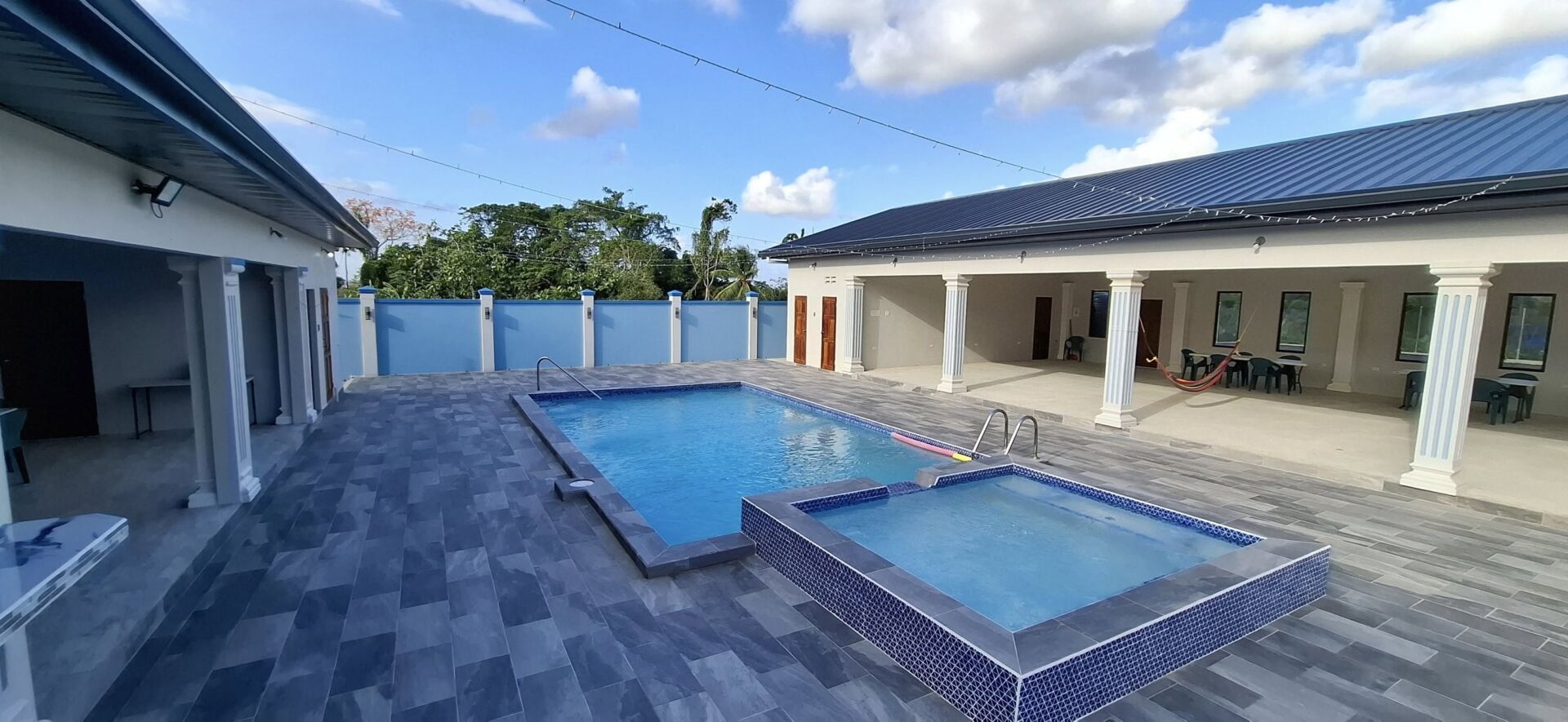 skylight pool villa and hall 7